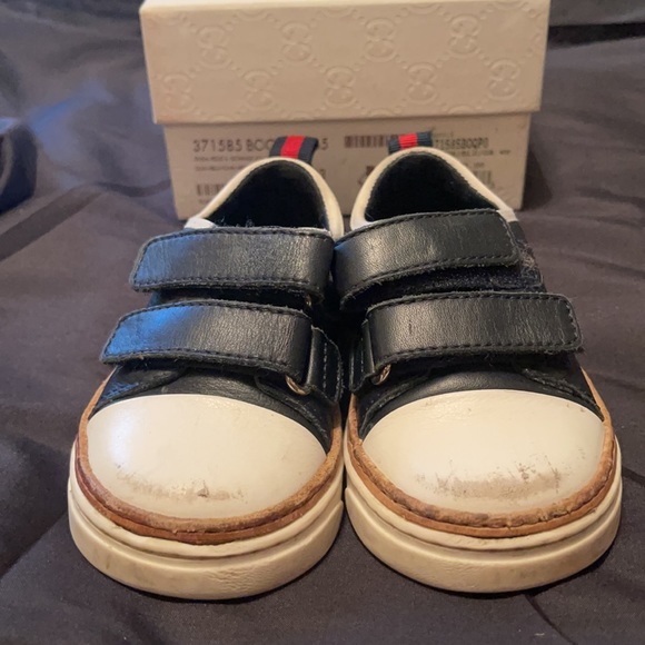 Kids Blue Gucci Sneakers Size 23 - Picture 3 of 4